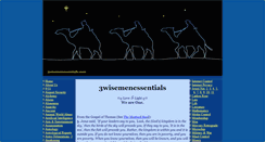 Desktop Screenshot of 3wisemenessentials.com